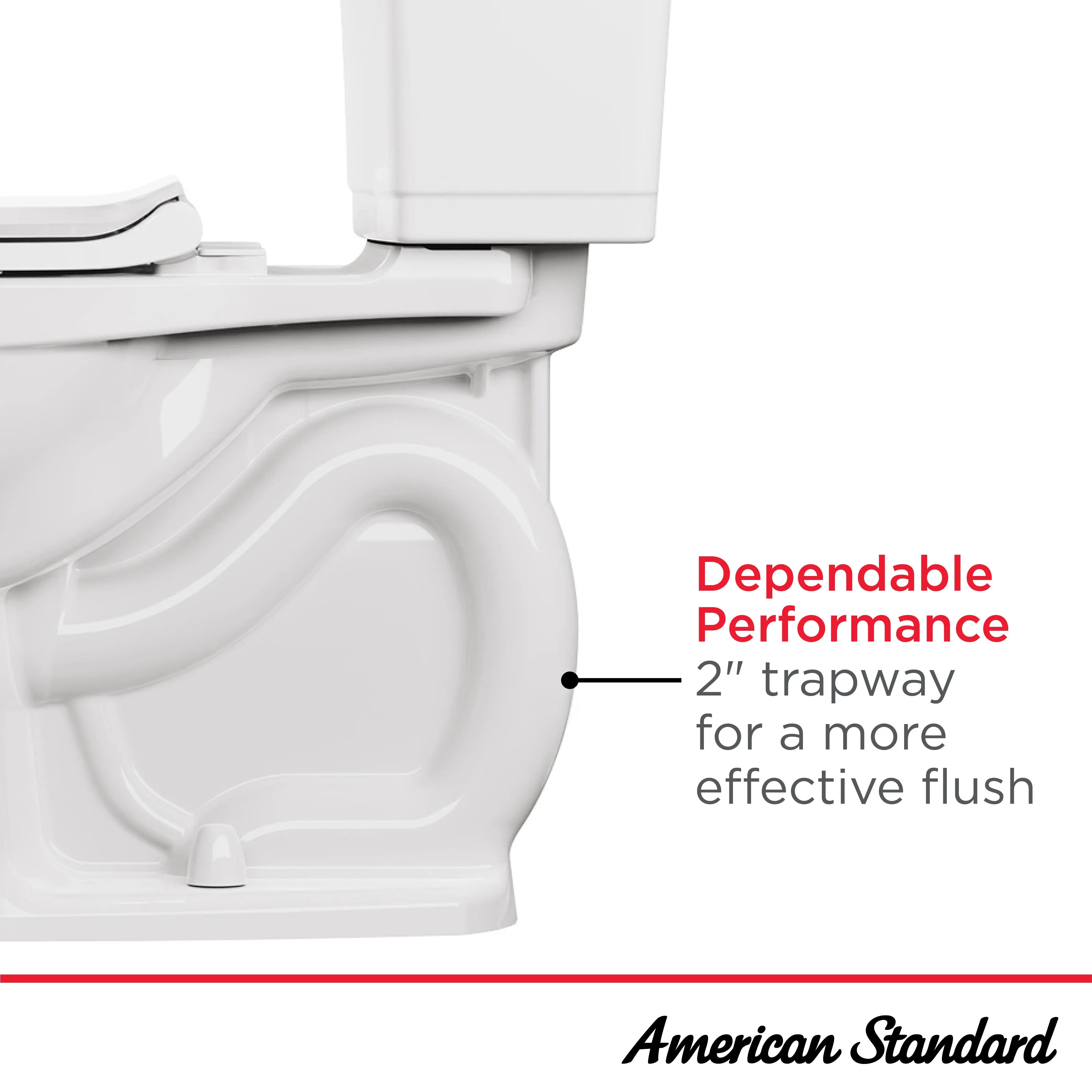 American Standard Colony 3 1.28 gpf Chair Height Elongated Toilet Less Seat - Plumbing Market