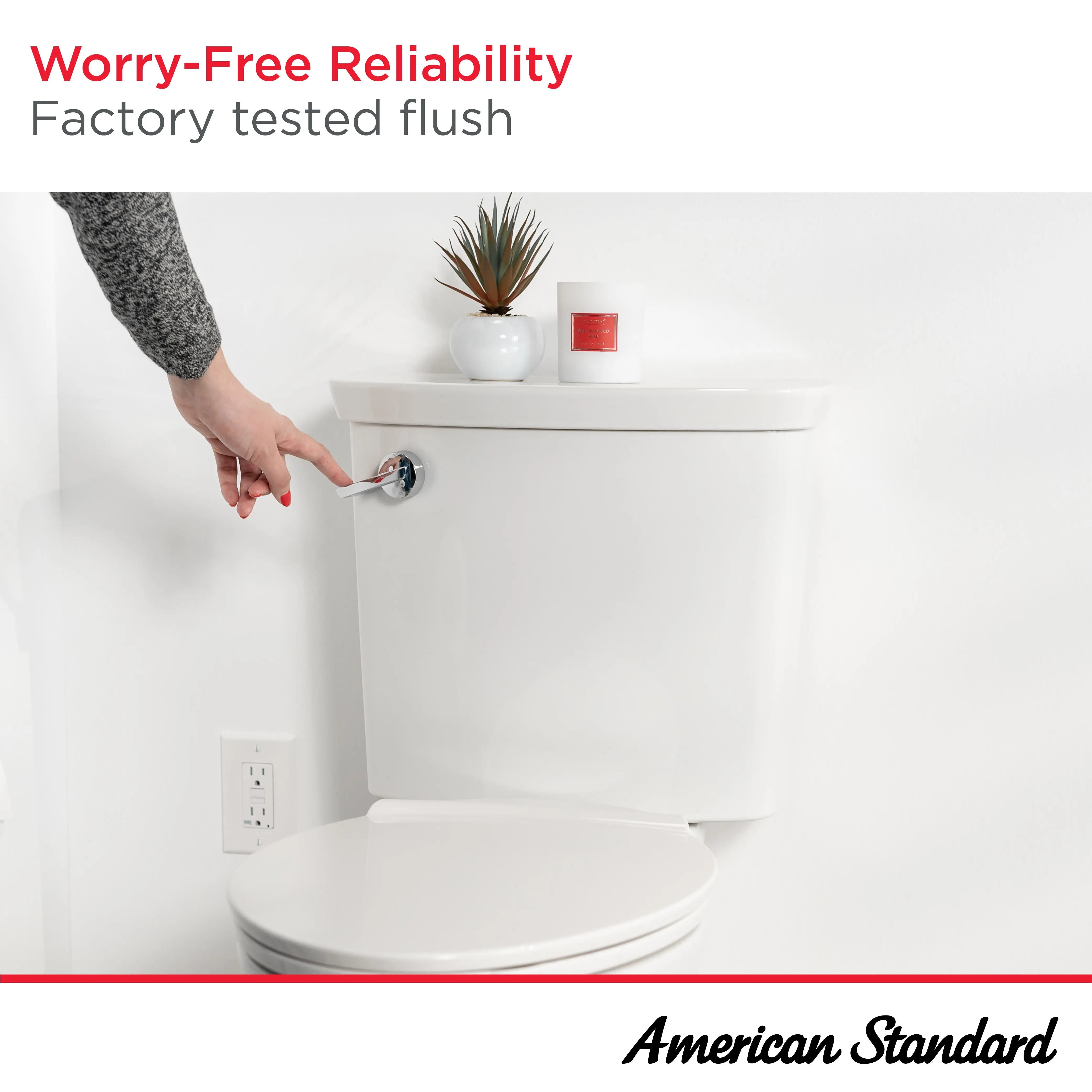 American Standard Colony 3 1.28 gpf Chair Height Elongated Toilet Less Seat - Plumbing Market