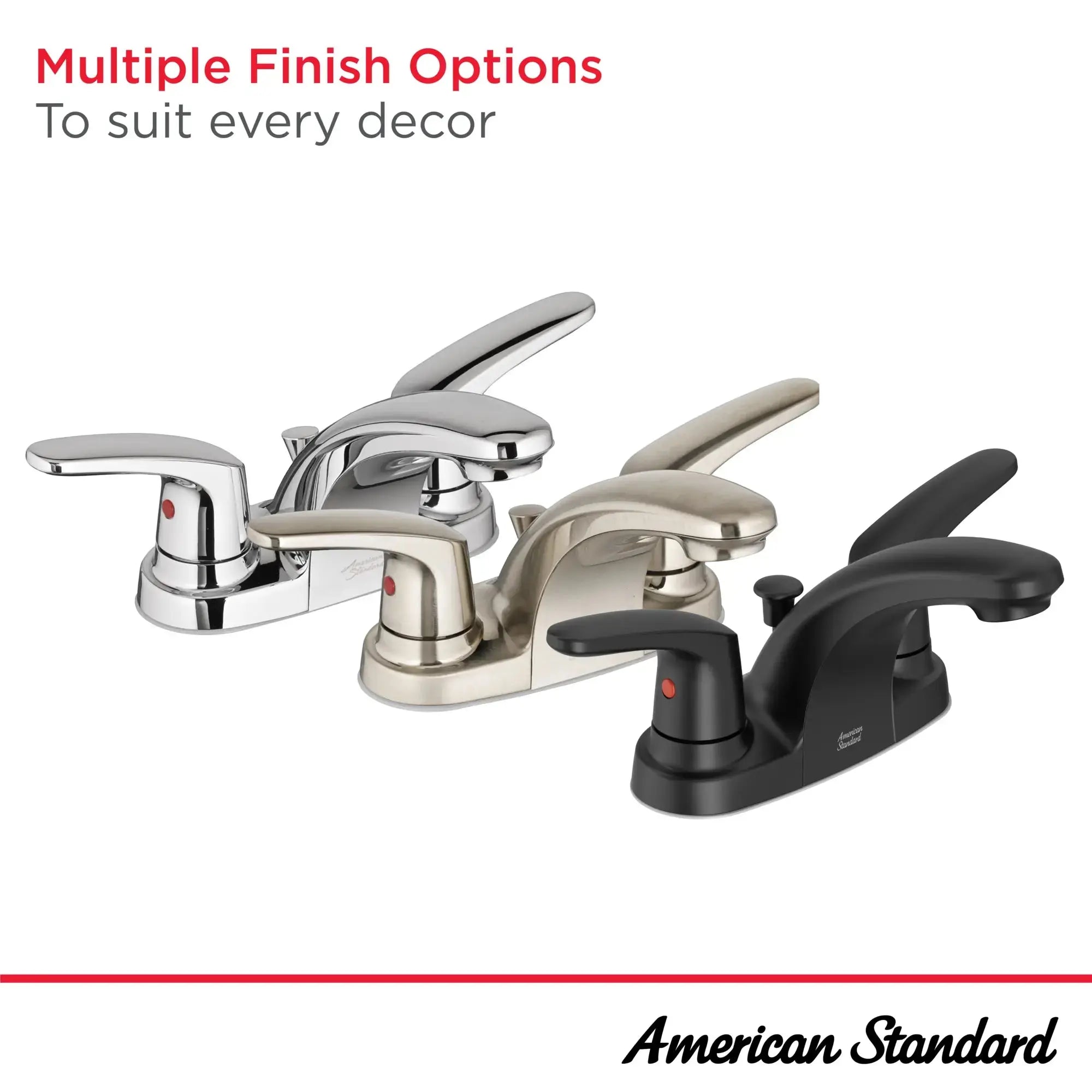 American Standard Colony PRO 4-Inch Centerset 2-Handle Bathroom Faucet 1.2 gpm/4.5 Lpm With Lever Handles 7075202.278 - Plumbing Market