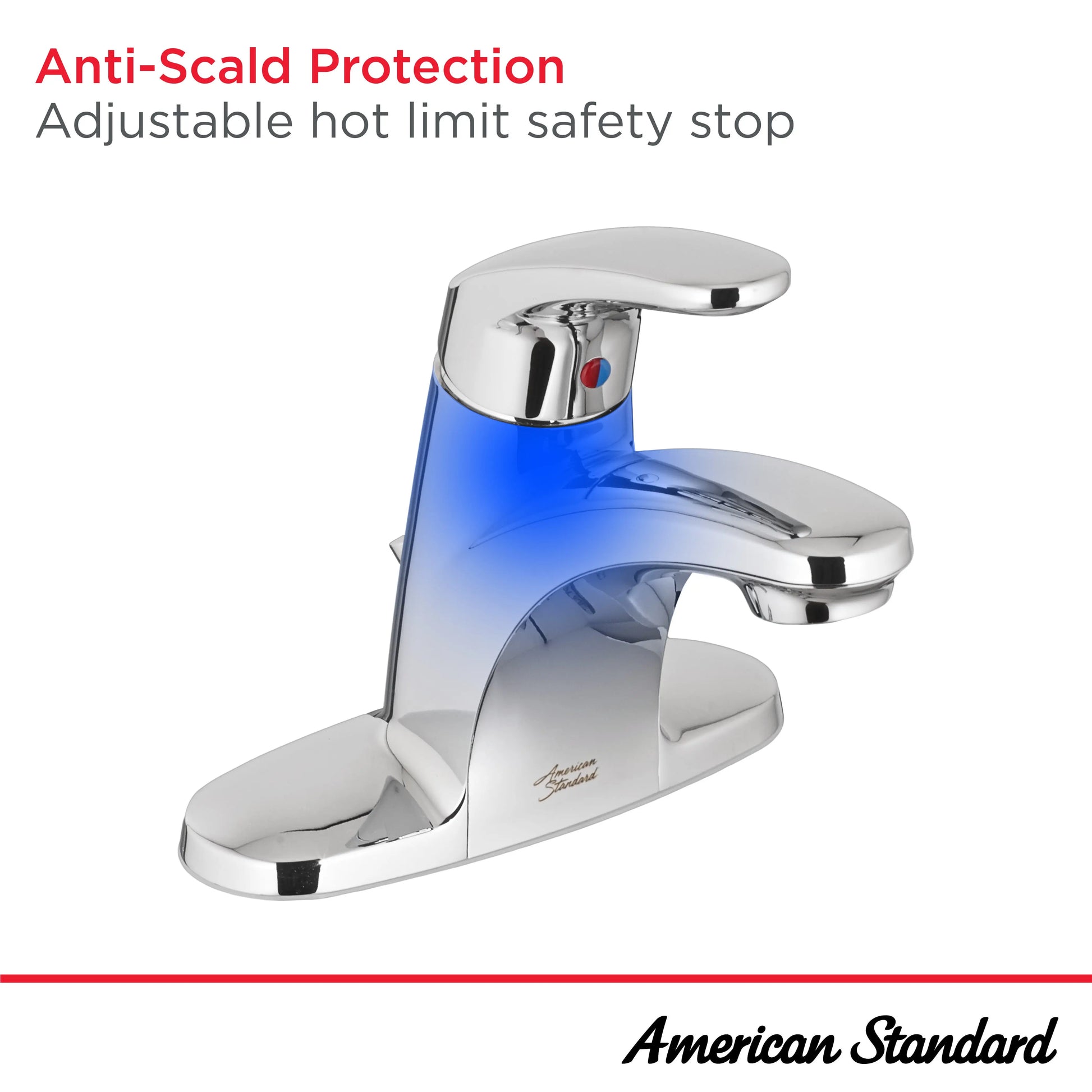 American Standard Colony PRO 4-Inch Centerset Single-Handle Bathroom Faucet 1.2 gpm/4.5 Lpm Less Drain With Lever Handle 7075005.278 - Plumbing Market