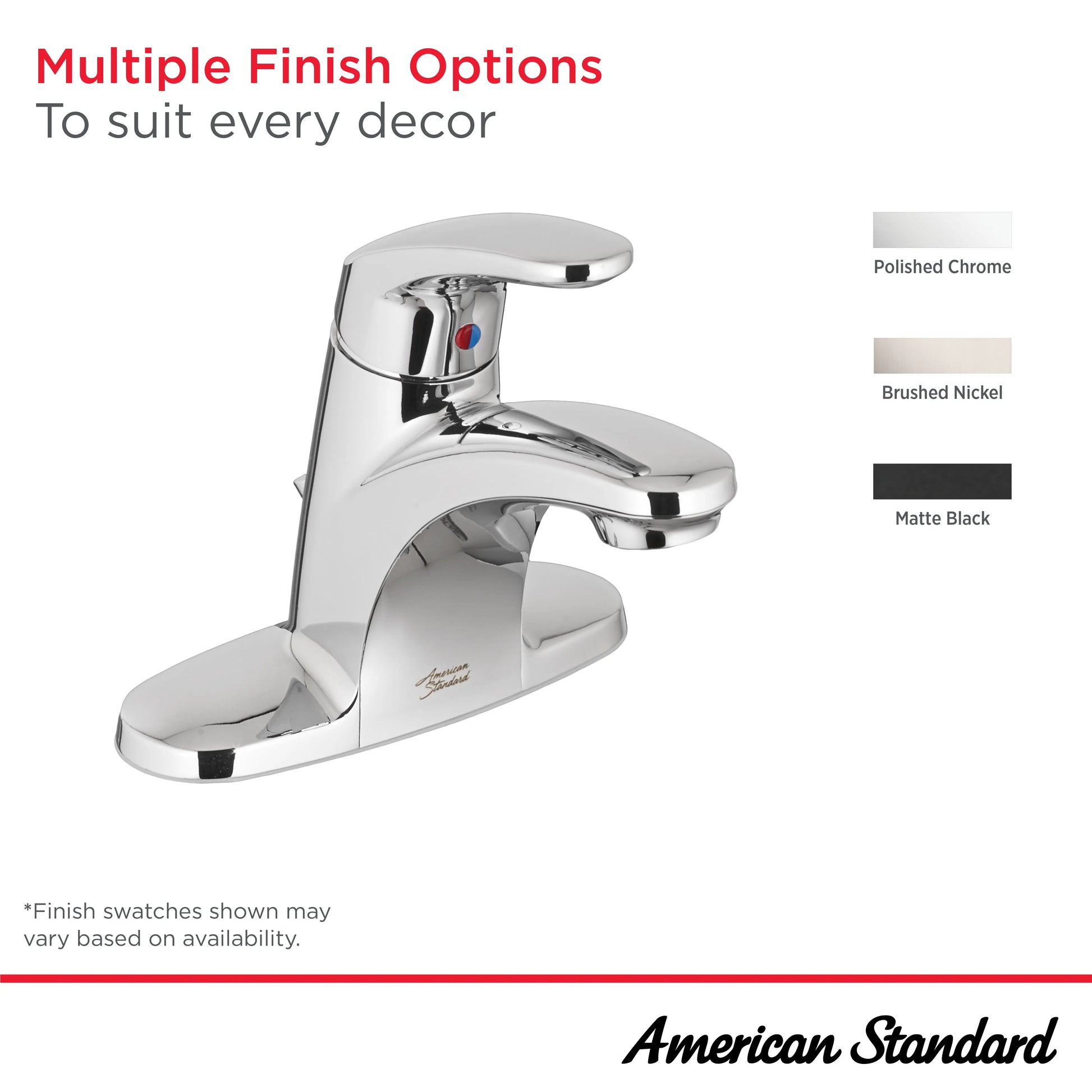 American Standard Colony PRO 4-Inch Centerset Single-Handle Bathroom Faucet 1.2 gpm/4.5 Lpm Less Drain With Lever Handle 7075005.295 - Plumbing Market