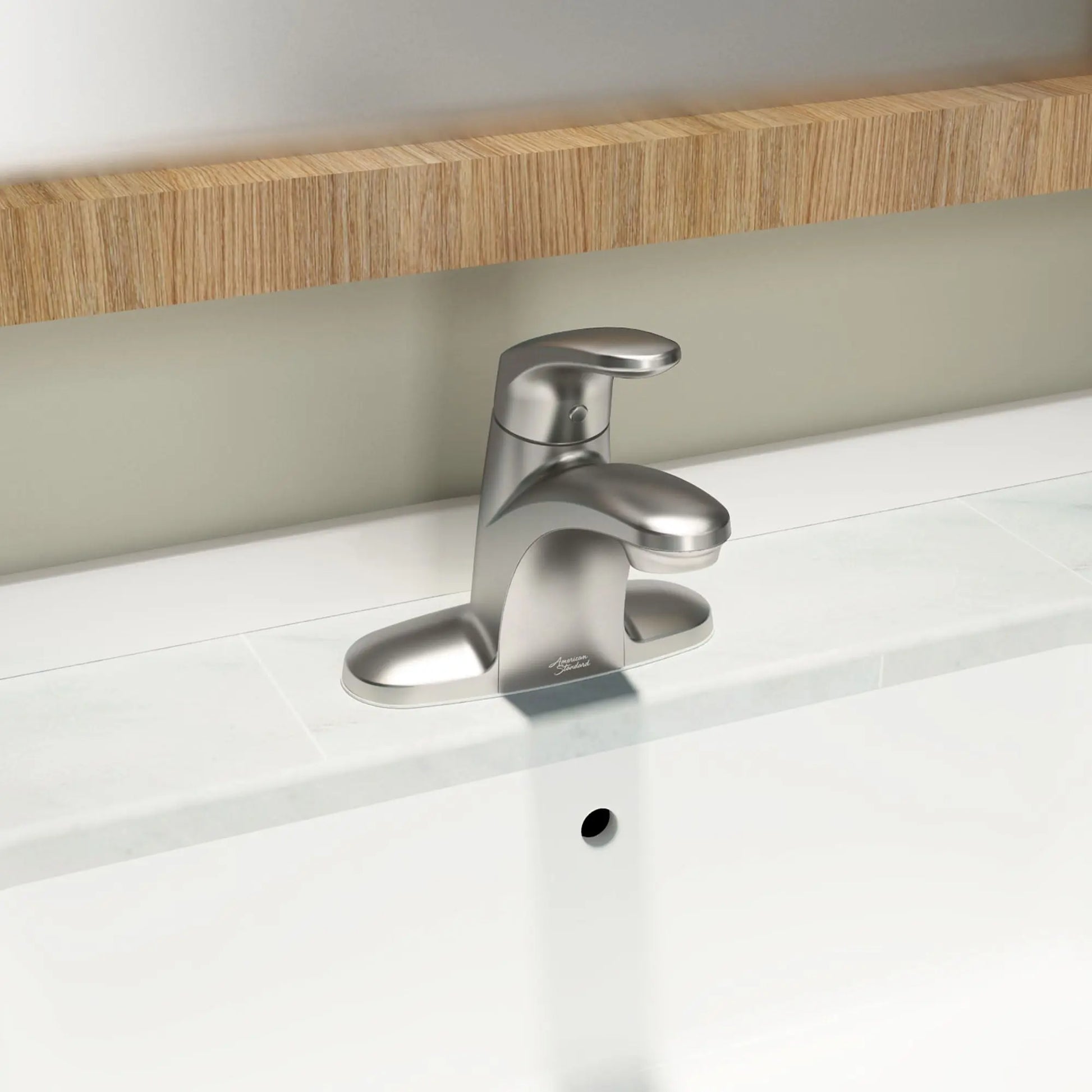 American Standard Colony PRO 4-Inch Centerset Single-Handle Bathroom Faucet 1.2 gpm/4.5 Lpm With Lever Handle 7075002.295 - Plumbing Market