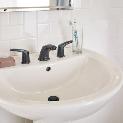 American Standard Colony PRO 8-Inch Widespread 2-Handle Bathroom Faucet 1.2 gpm/4.5 L/min With Lever Handles 7075800.278 - Plumbing Market