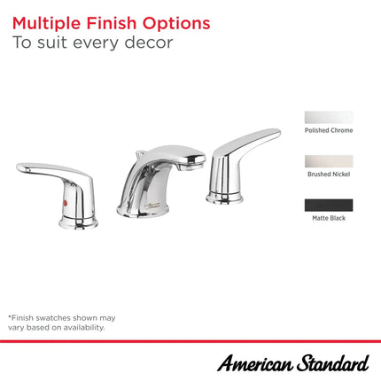 American Standard Colony PRO 8-Inch Widespread 2-Handle Bathroom Faucet 1.2 gpm/4.5 L/min With Lever Handles 7075800.278 - Plumbing Market