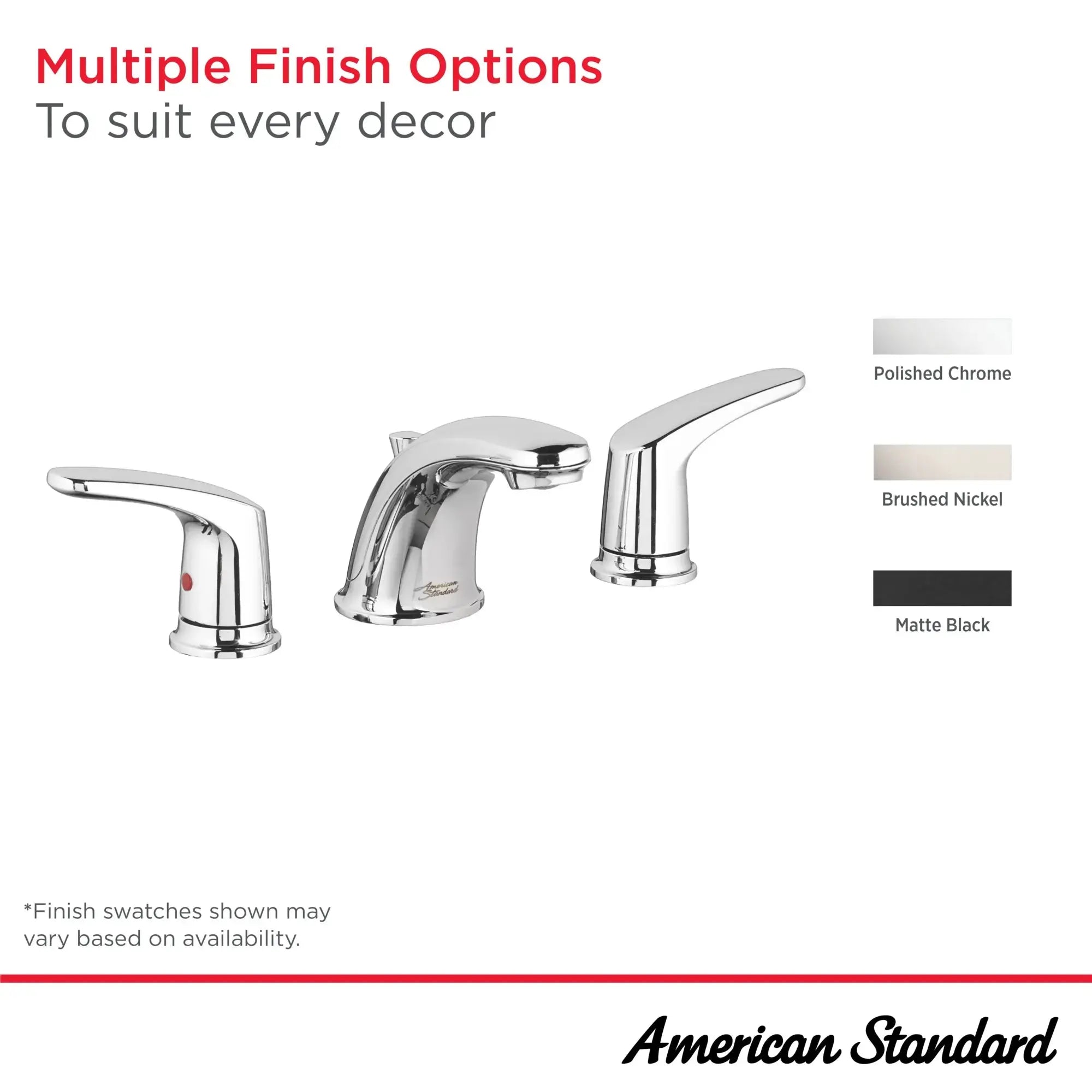 American Standard Colony PRO 8-Inch Widespread 2-Handle Bathroom Faucet 1.2 gpm/4.5 L/min With Lever Handles 7075800.295 - Plumbing Market