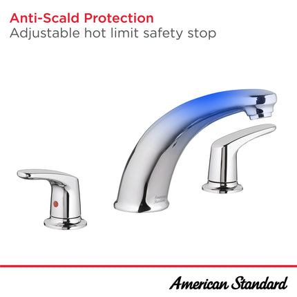 American Standard Colony PRO Bathtub Faucet Trim With Lever Handles for Flash Rough-In Valve T075920.002 - Plumbing Market
