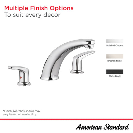 American Standard Colony PRO Bathtub Faucet Trim With Lever Handles for Flash Rough-In Valve T075920.002 - Plumbing Market