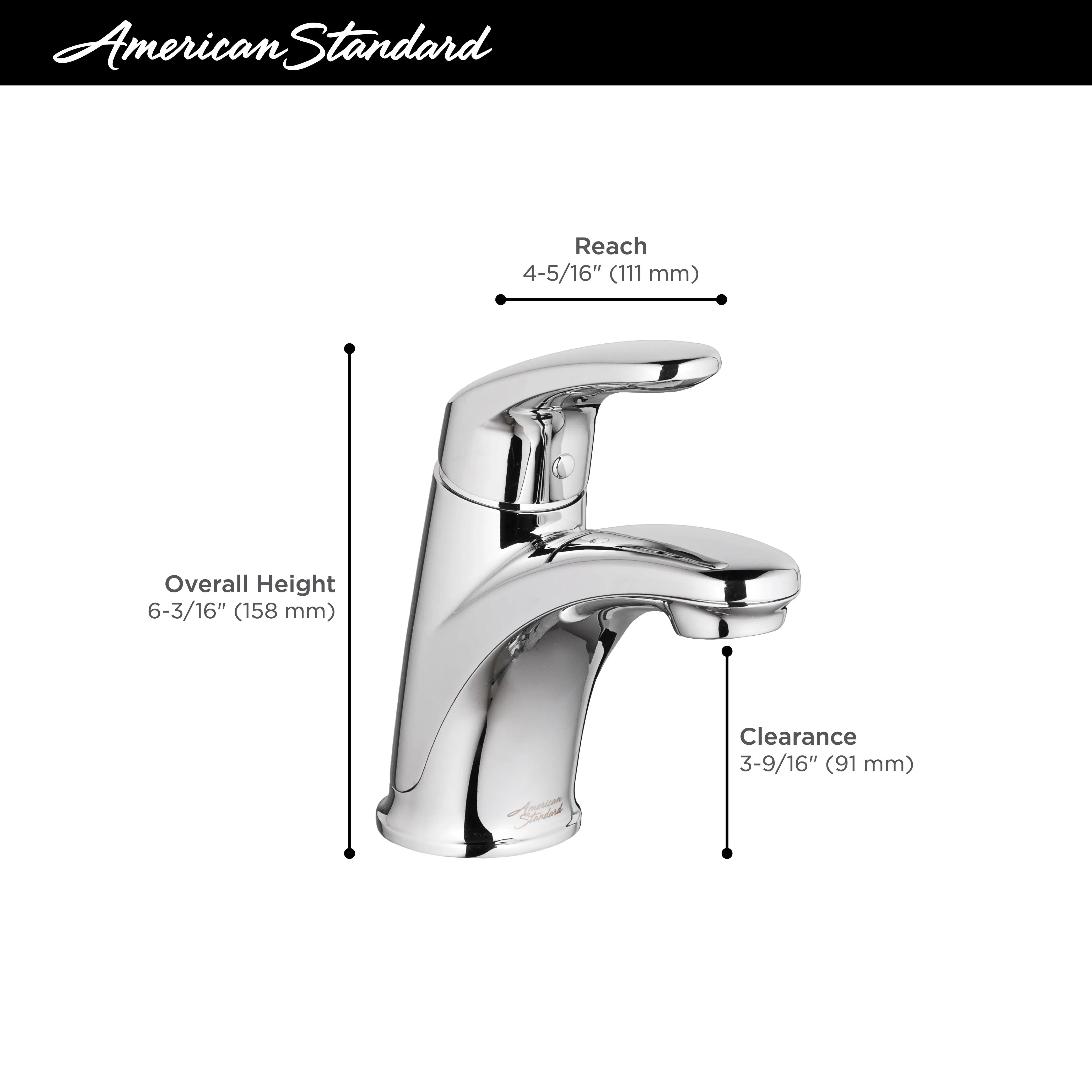 American Standard Colony PRO Single Handle Bathroom Faucet 1.2 gpm - Plumbing Market