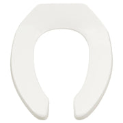 American Standard Commercial Heavy Duty Open Front Elongated Toilet Seat with EverClean Surface and Self-sustaining Hinges 5901100SS.020 - Plumbing Market