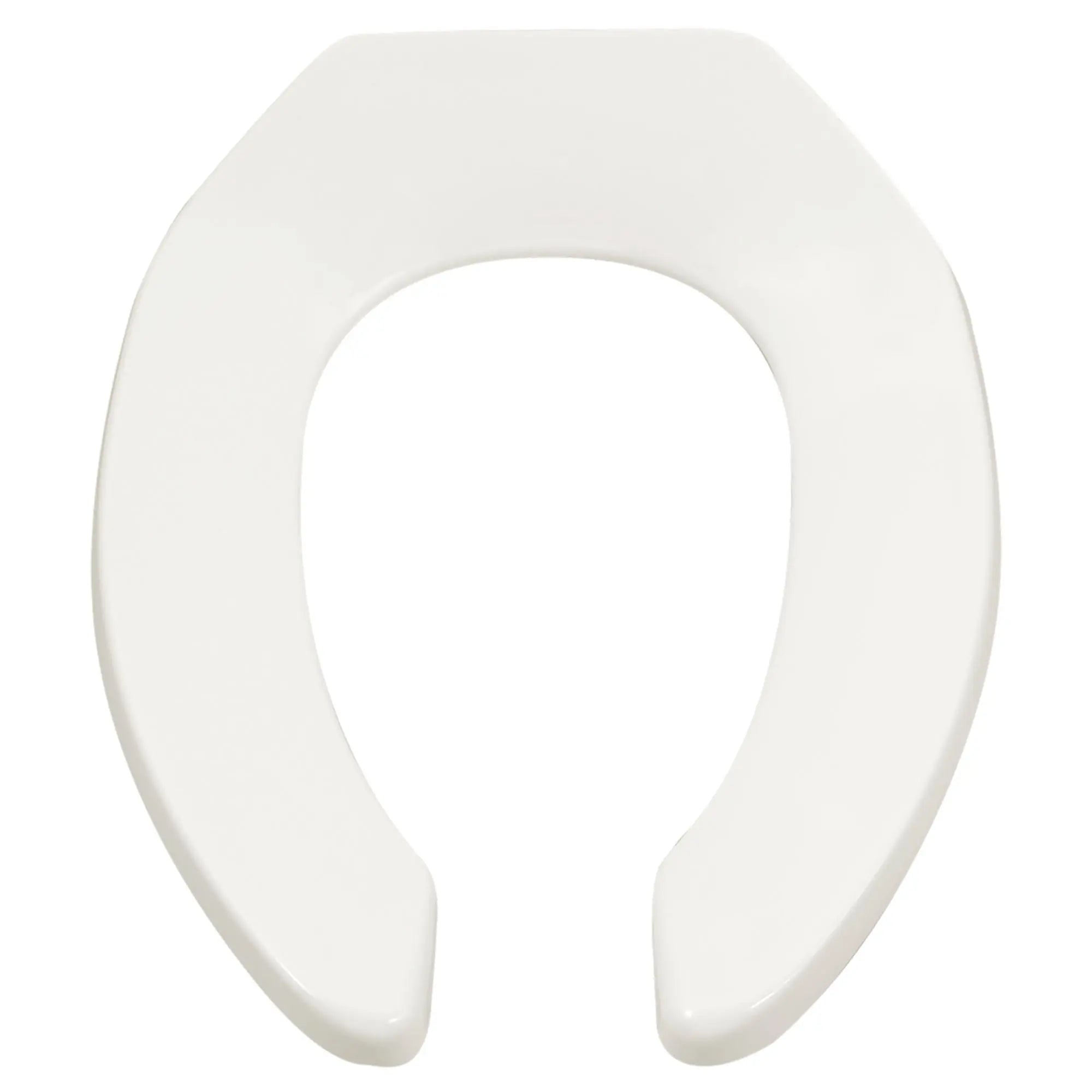 American Standard Commercial Heavy Duty Open Front Elongated Toilet Seat with EverClean Surface and Self-sustaining Hinges 5901100SS.020 - Plumbing Market