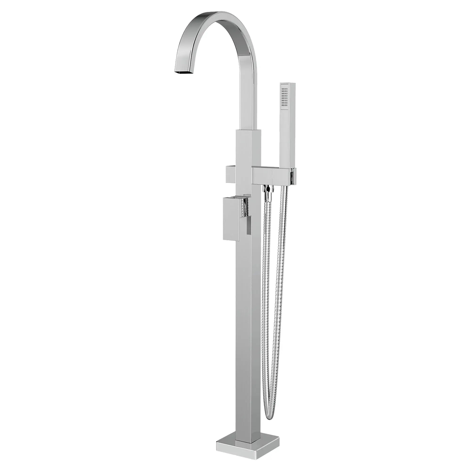 American Standard Contemporary Square Freestanding Bathtub Faucet With Lever Handle for Flash Rough-In Valve T184951.002 - Plumbing Market