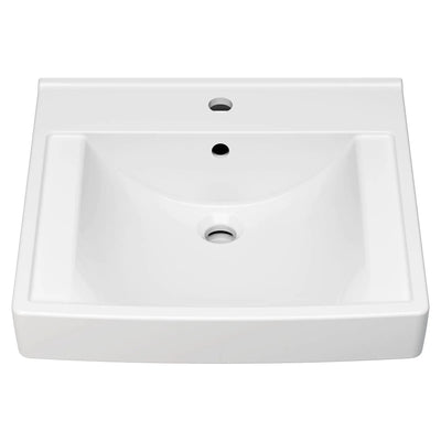 American Standard Decorum 21 x 20-1/4-Inch (533 x 514 mm) Wall-Hung EverClean Sink With Center Hole Only