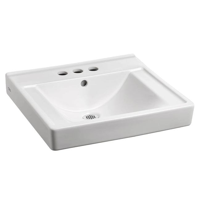 American Standard Decorum Wall-Hung EverClean Sink With 4-Inch Centerset 9024004EC.020 - Plumbing Market