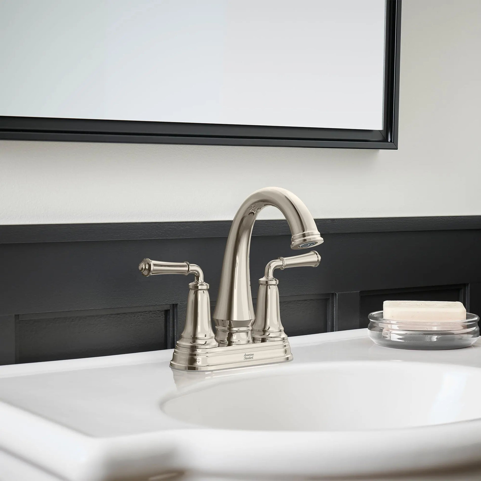 American Standard Delancey 4-Inch Centerset 2-Handle Bathroom Faucet 1.2gpm/4.5 L/min With Lever Handles 7052207.013 - Plumbing Market