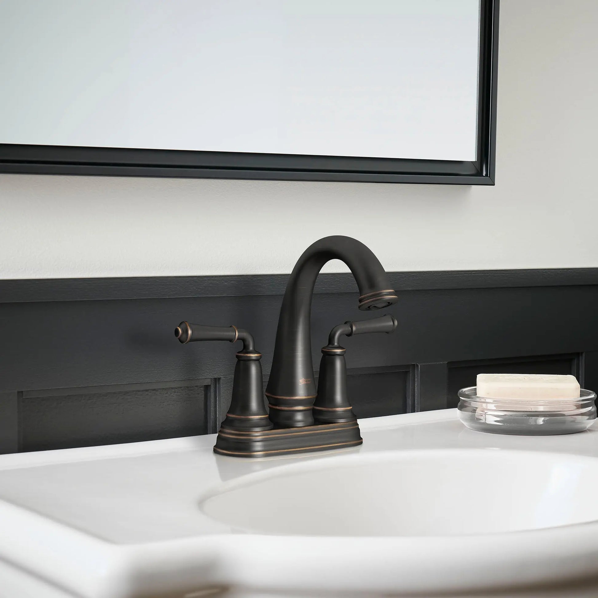 American Standard Delancey 4-Inch Centerset 2-Handle Bathroom Faucet 1.2gpm/4.5 L/min With Lever Handles 7052207.278 - Plumbing Market