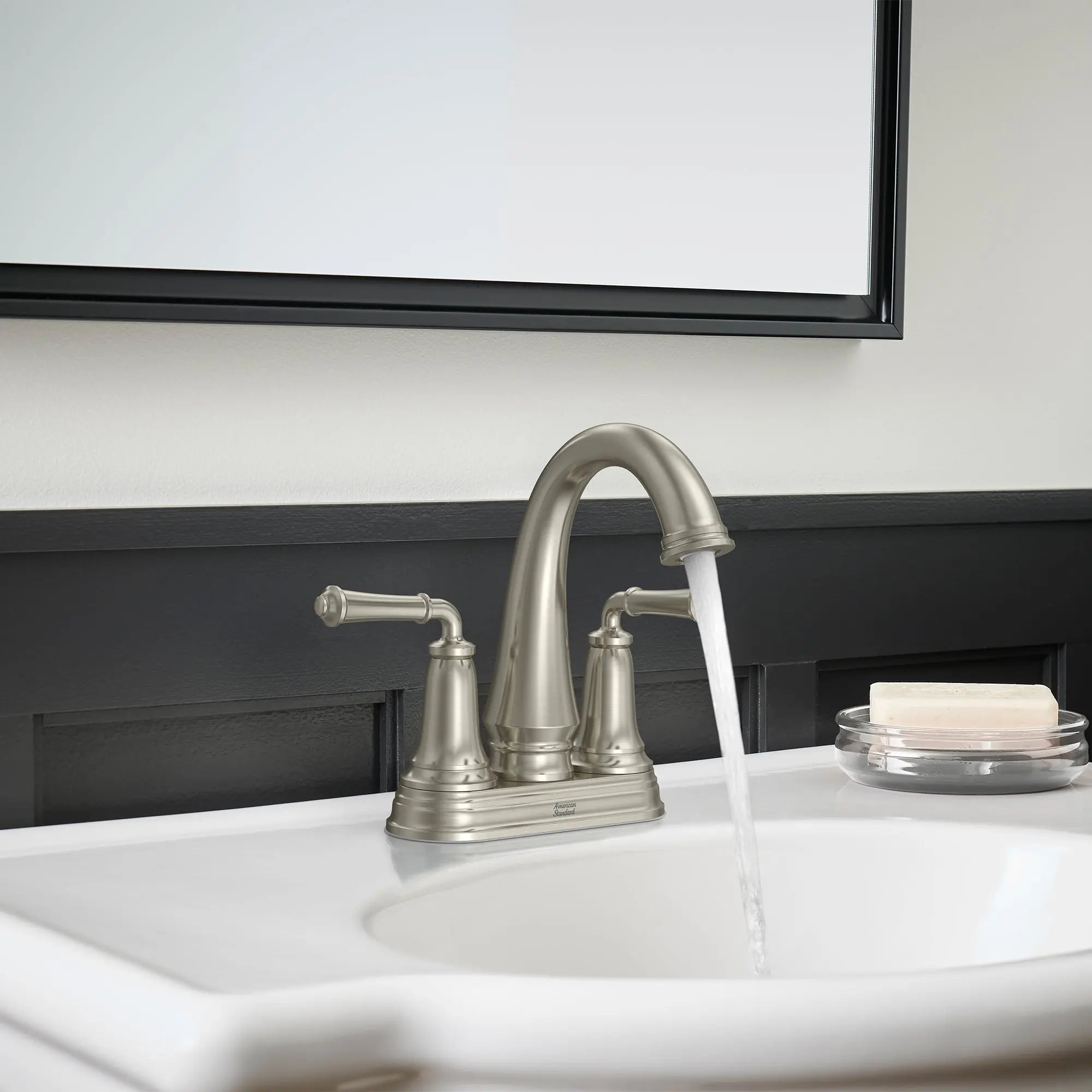 American Standard Delancey 4-Inch Centerset 2-Handle Bathroom Faucet 1.2gpm/4.5 L/min With Lever Handles 7052207.295 - Plumbing Market