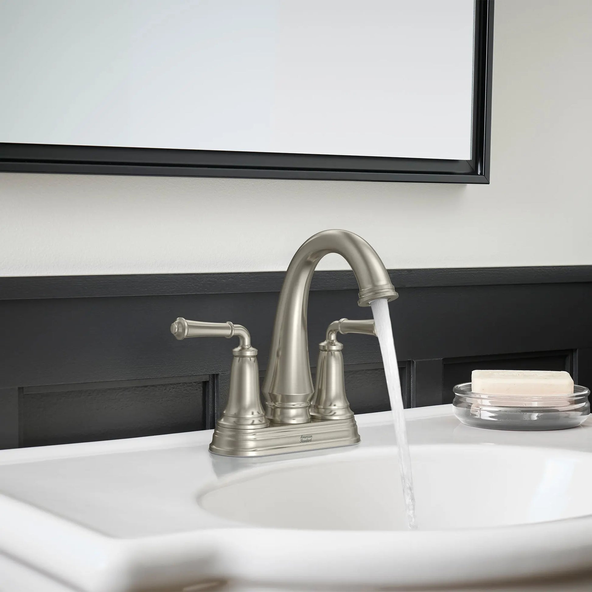 American Standard Delancey 4-Inch Centerset 2-Handle Bathroom Faucet 1.2gpm/4.5 L/min With Lever Handles 7052207.295 - Plumbing Market