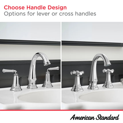 American Standard Delancey 8-Inch Widespread 2-Handle Bathroom Faucet 1.2 gpm/4.5 L/min With Cross Handles 7052827.278 - Plumbing Market