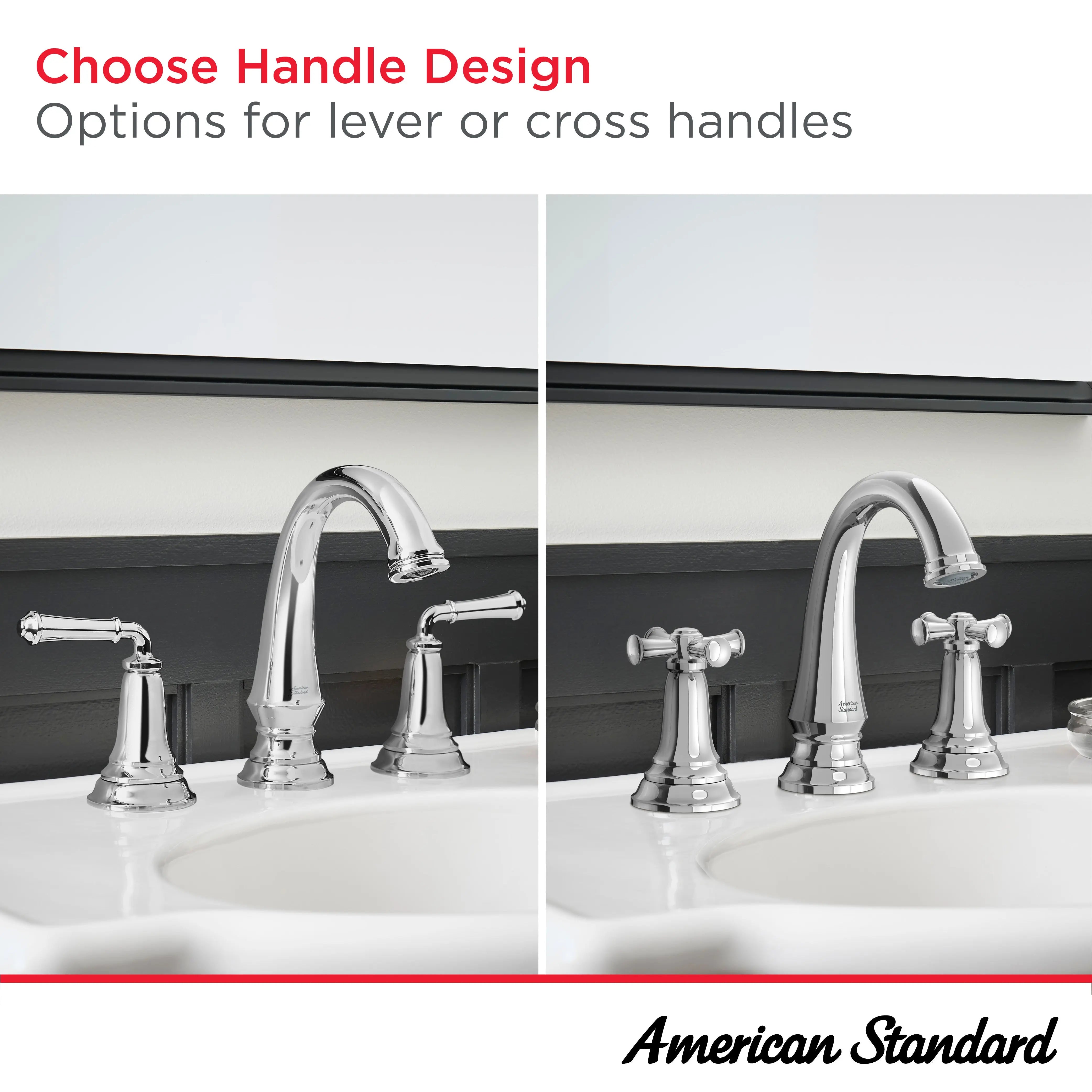 American Standard Delancey 8-Inch Widespread 2-Handle Bathroom Faucet 1.2 gpm/4.5 L/min With Cross Handles 7052827.295 - Plumbing Market