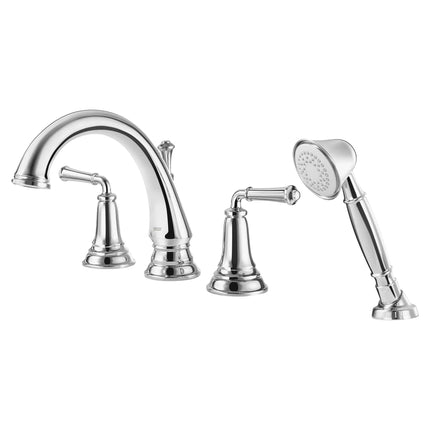 American Standard Delancey Bathtub Faucet With  Lever Handles and Personal Shower for Flash Rough-In Valve T052901.002 - Plumbing Market