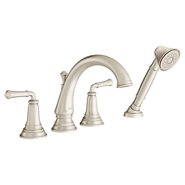 American Standard Delancey Bathtub Faucet With  Lever Handles and Personal Shower for Flash Rough-In Valve T052901.295 - Plumbing Market