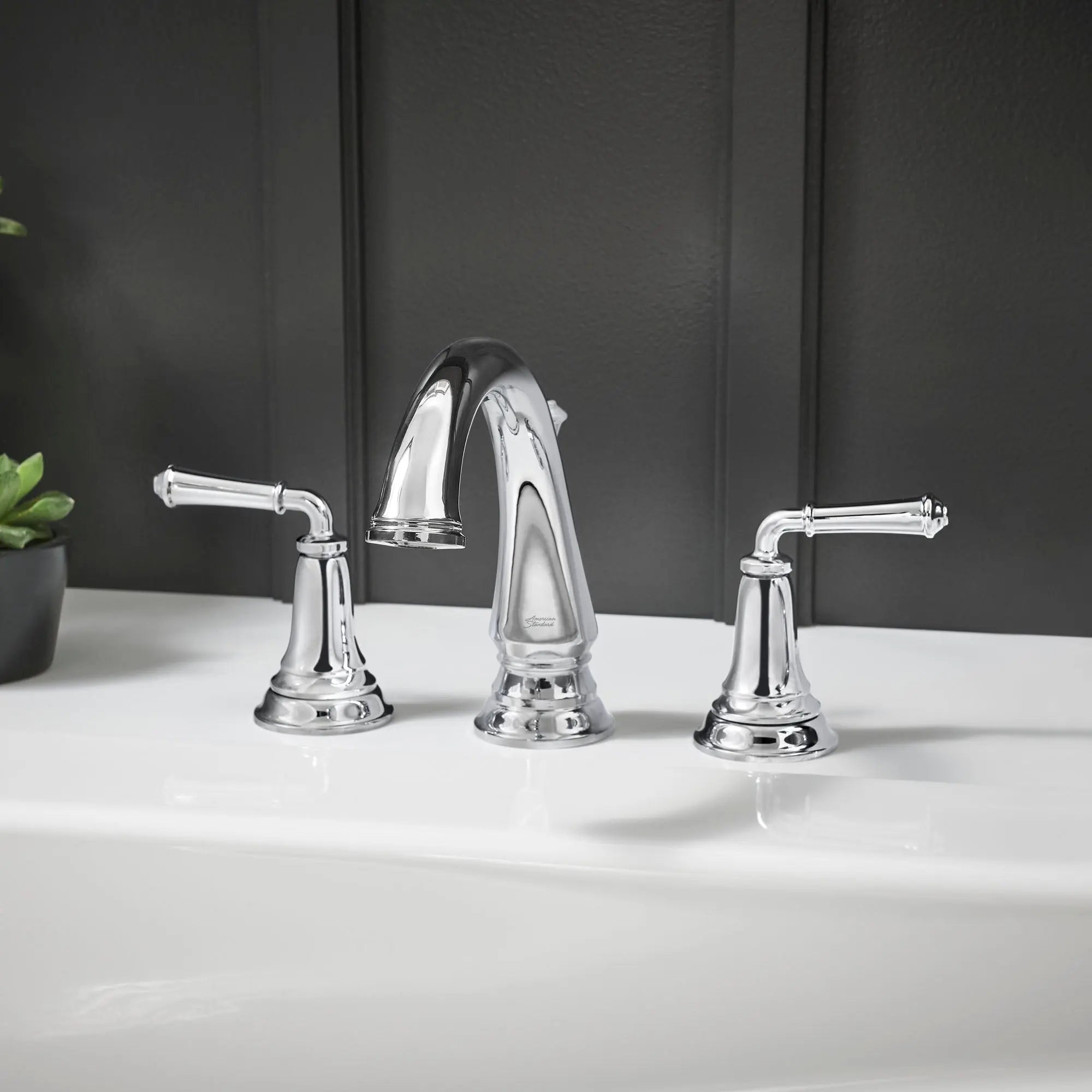 American Standard Delancey Bathtub Faucet With Lever Handles for Flash Rough-In Valve T052900.002 - Plumbing Market