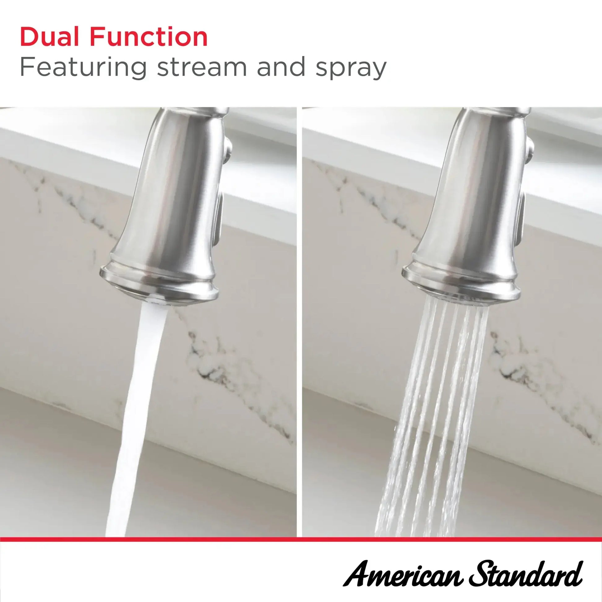 American Standard Delancey Single-Handle Pull-Down Dual Spray Function Kitchen Faucet 1.5 gpm/5.7 L/min - Plumbing Market
