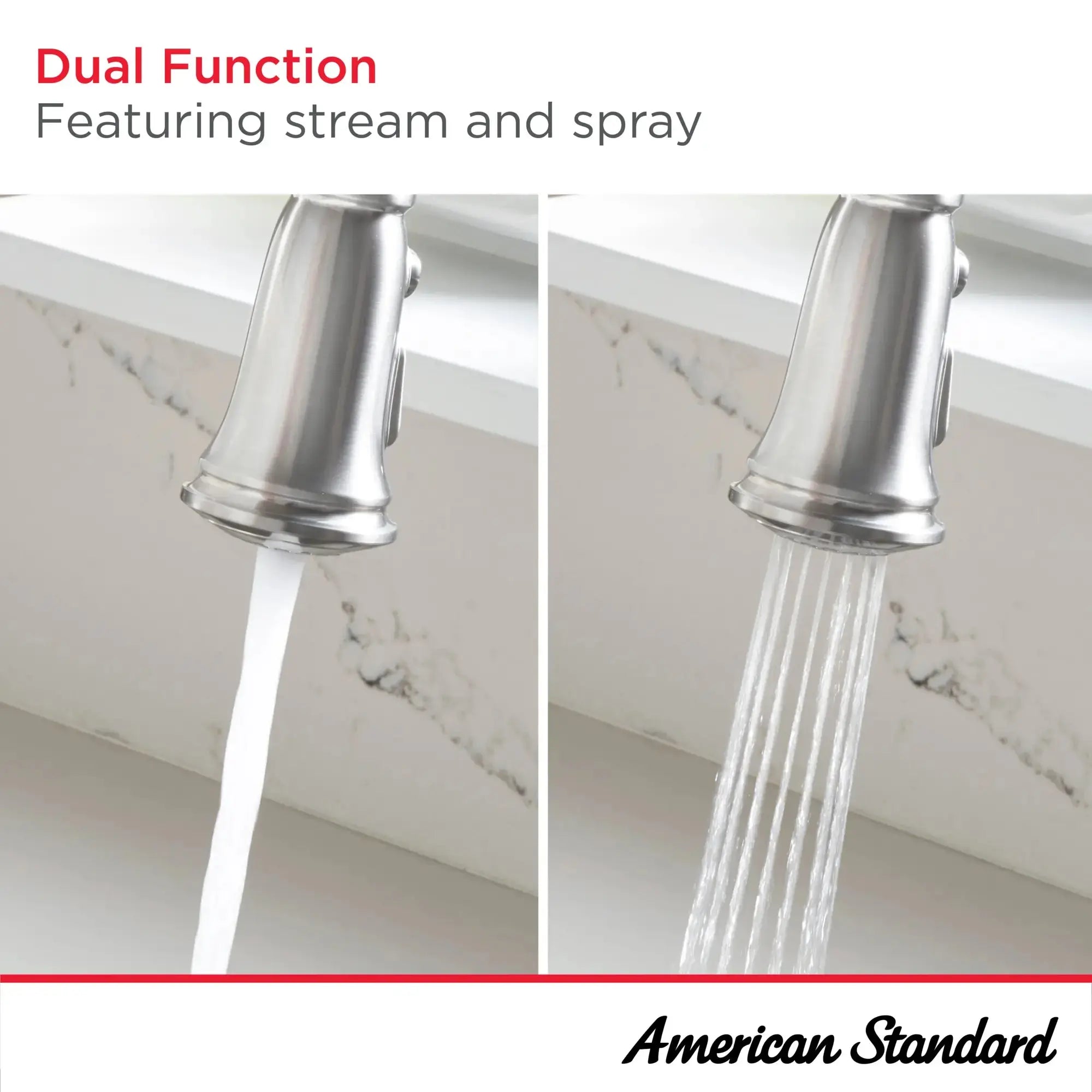 American Standard Delancey Single-Handle Pull-Down Dual Spray Function Kitchen Faucet 1.5 gpm/5.7 L/min - Plumbing Market