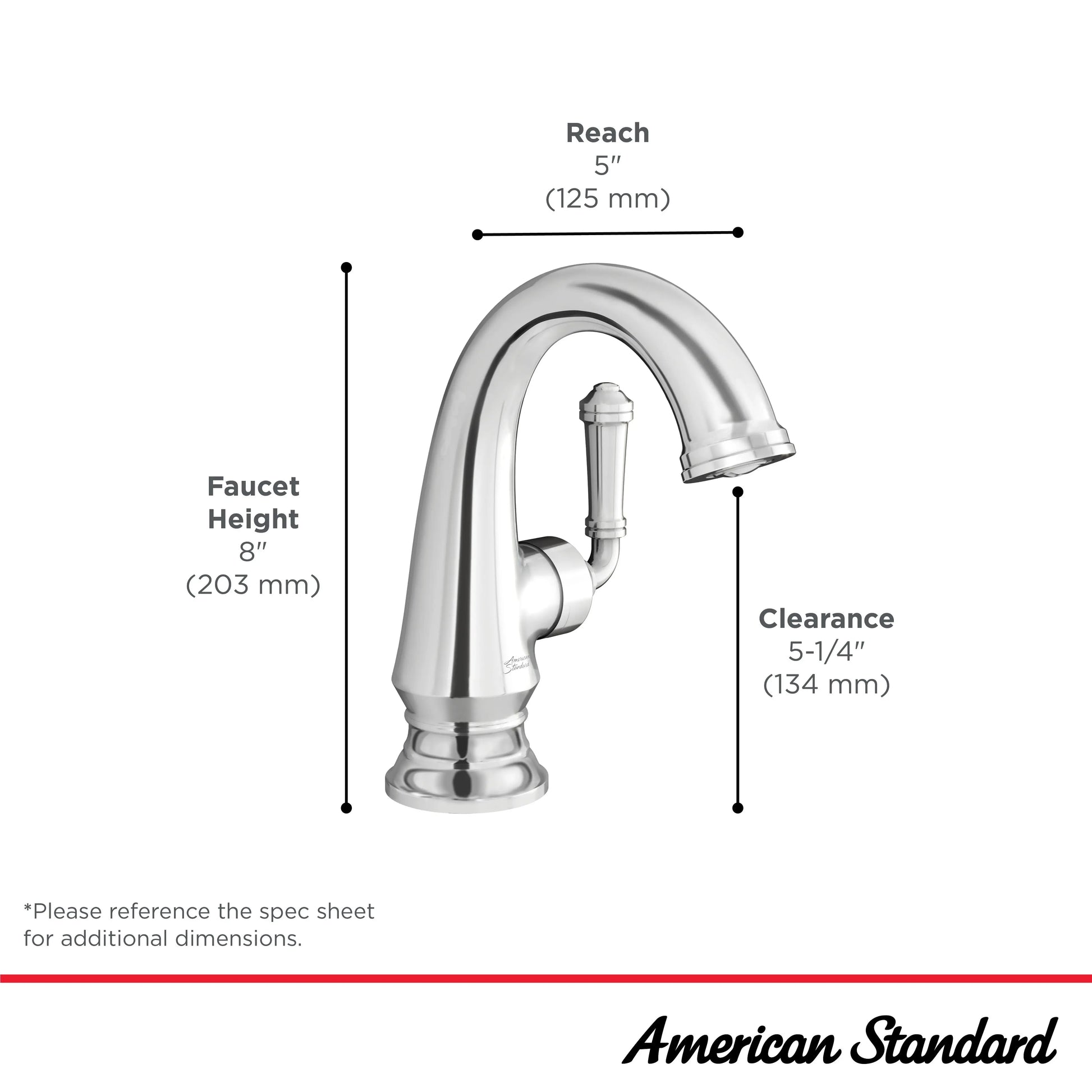 American Standard Delancey Single Hole Single-Handle Bathroom Faucet 1.2 gpm/4.5 L/min With Lever Handle 7052121.013 - Plumbing Market