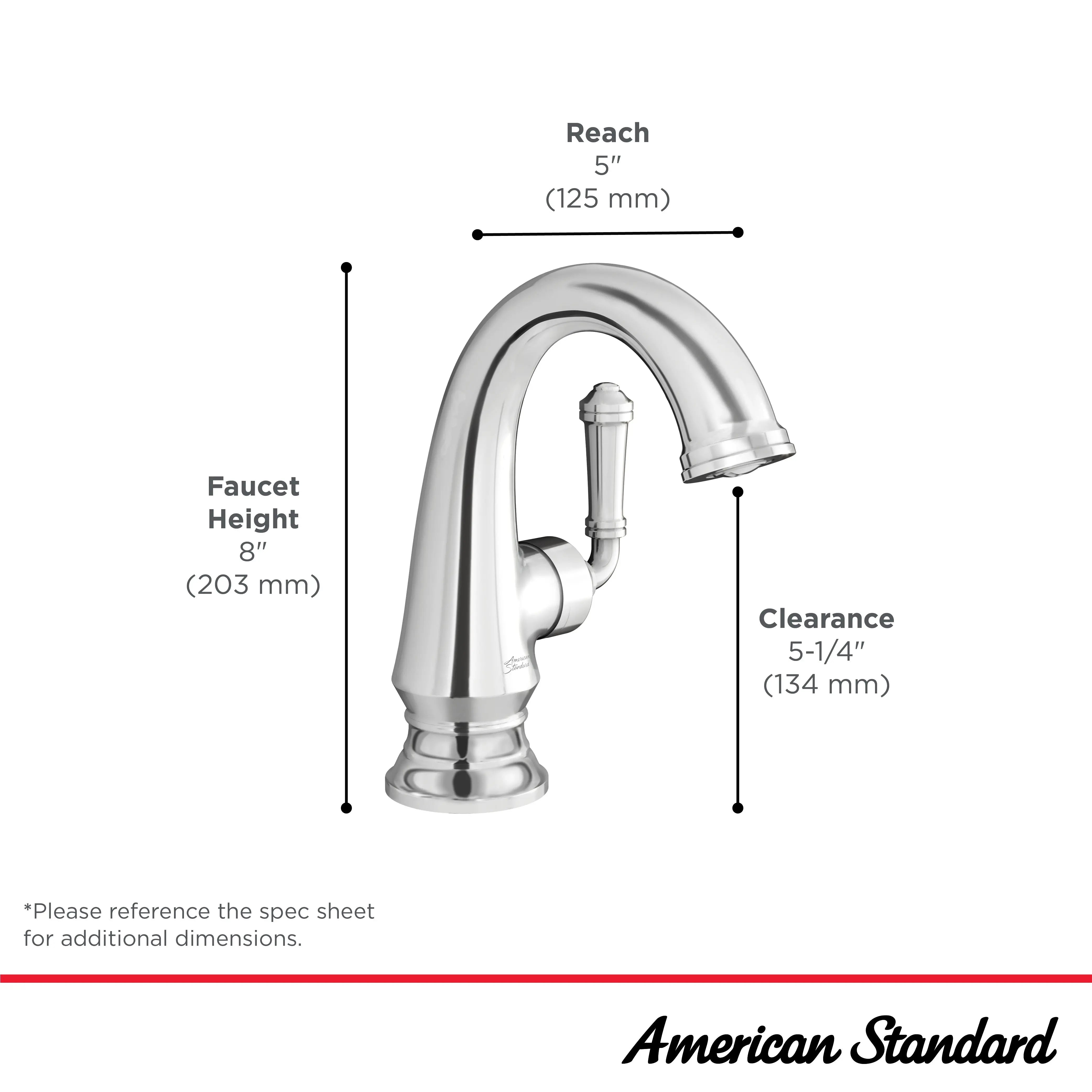 American Standard Delancey Single Hole Single-Handle Bathroom Faucet 1.2 gpm/4.5 L/min With Lever Handle 7052121.013 - Plumbing Market