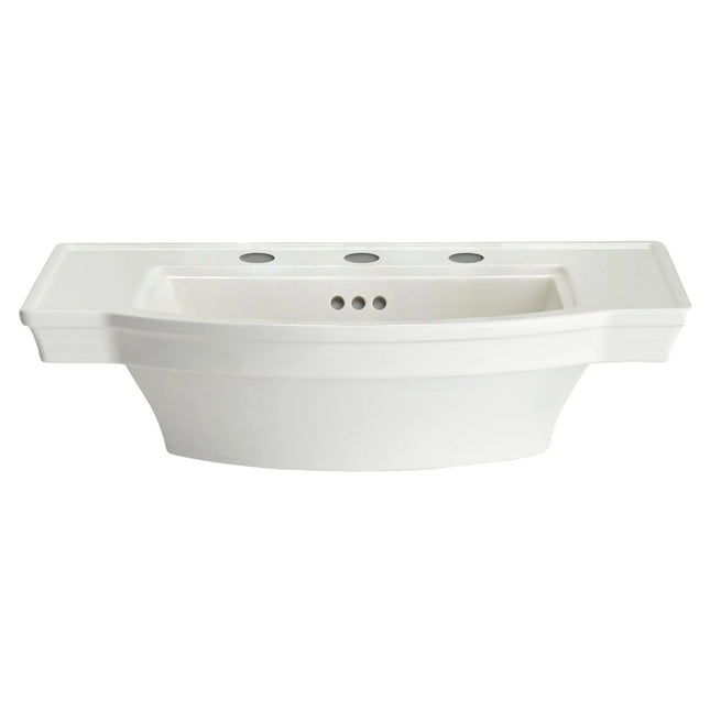 American Standard Estate 8-Inch Widespread Pedestal Sink Top 900008.02 - Plumbing Market