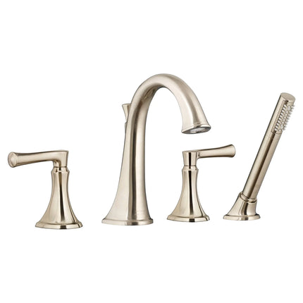 American Standard Estate Bathtub Faucet With Personal Shower for Flash Rough-In Valve With Lever Handles T722901.295 - Plumbing Market