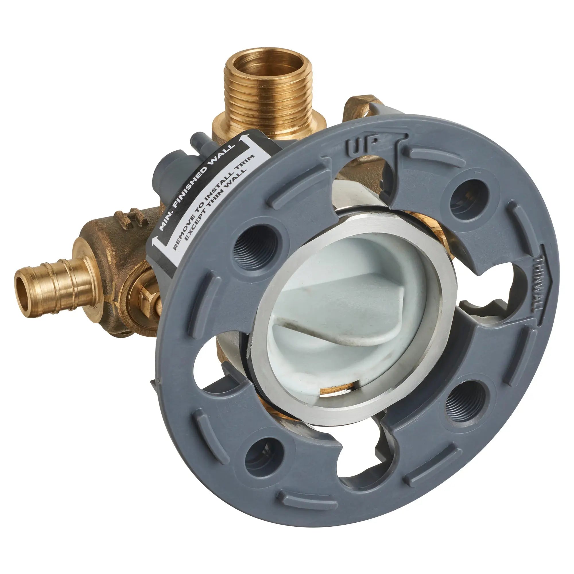 American Standard Flash Shower Rough In Valve With PEX Inlets Universal Outlets With Screwdriver Stops for Crimp Ring System - Plumbing Market