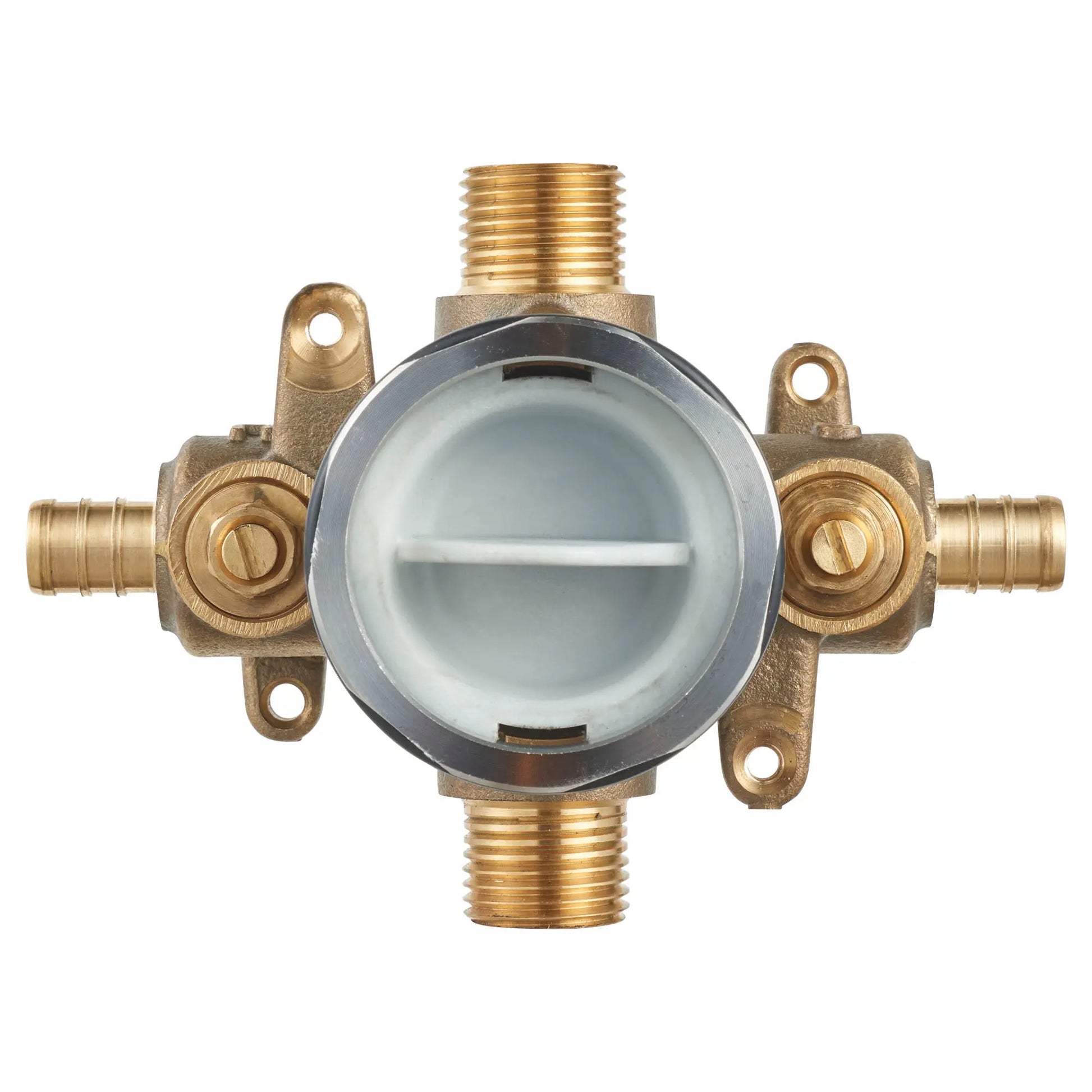 American Standard Flash Shower Rough In Valve With PEX Inlets Universal Outlets With Screwdriver Stops for Crimp Ring System - Plumbing Market