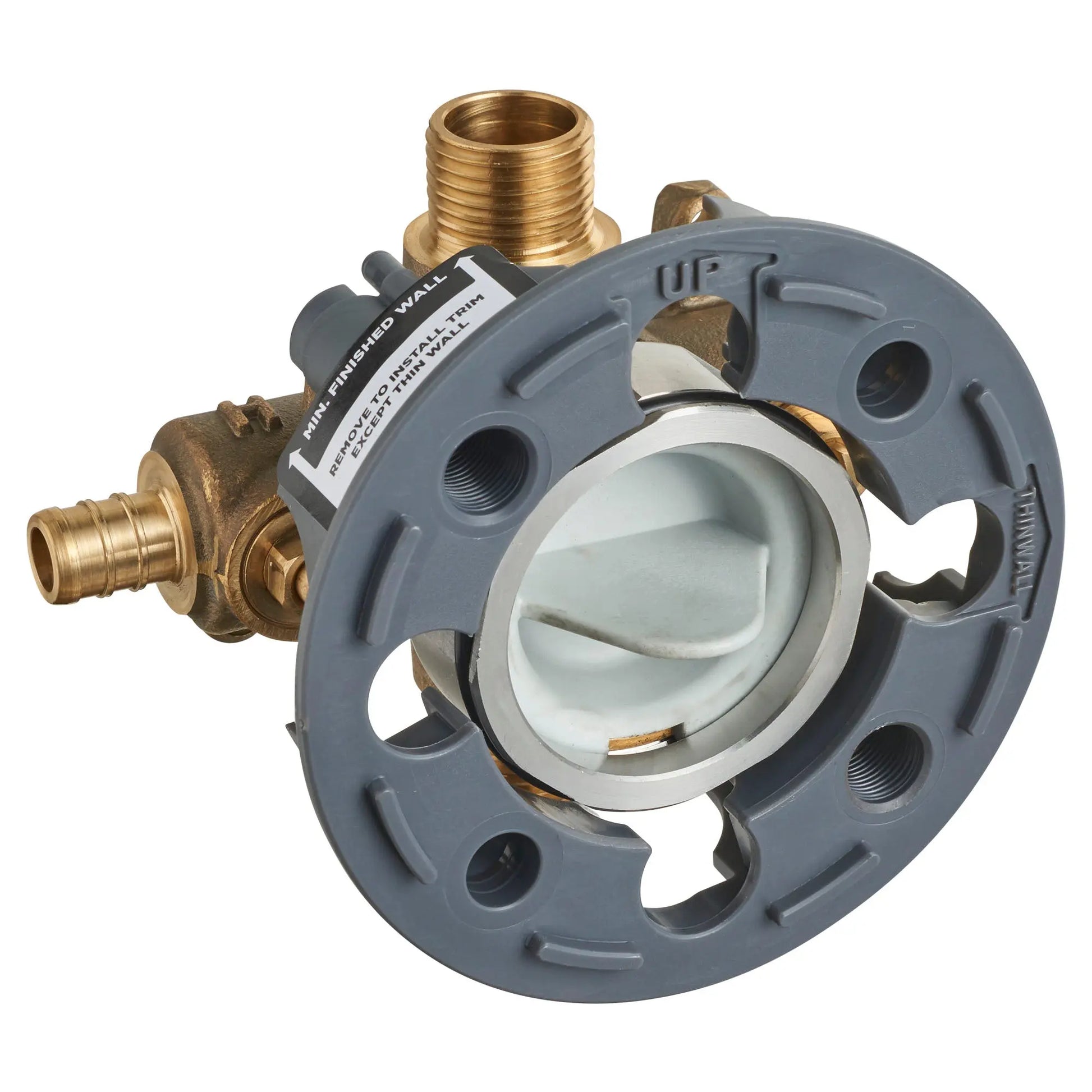 American Standard Flash Shower Rough In Valve With PEX Inlets Universal Outlets With Screwdriver Stops for Crimp Ring System - Plumbing Market