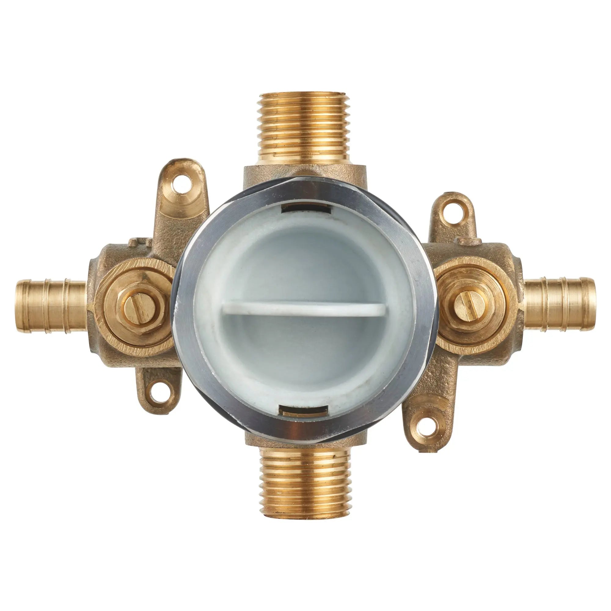 American Standard Flash Shower Rough In Valve With PEX Inlets Universal Outlets With Screwdriver Stops for Crimp Ring System - Plumbing Market
