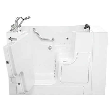 American Standard Gelcoat Premium Series 30 x 52-Inch Walk-in Tub With Combination Air Spa and Whirlpool Systems - Left-Hand Drain With Faucet C3052OD.109.CLW-PC - Plumbing Market