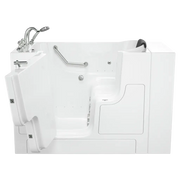 American Standard Gelcoat Premium Series 30 x 52-Inch Walk-in Tub With Combination Air Spa and Whirlpool Systems - Left-Hand Drain With Faucet C3052OD.109.CLW-PC - Plumbing Market