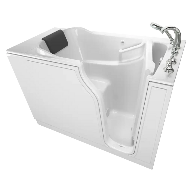 American Standard Gelcoat Premium Series 30 x 52 -Inch Walk-in Tub With Soaking Bath - Right-Hand Drain With Faucet C3052.109.SRW - Plumbing Market