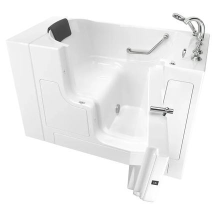 American Standard Gelcoat Premium Series 30 x 52-Inch Walk-in Tub With Soaking Bath - Right-Hand Drain With Faucet C3052OD.109.SRW-PC - Plumbing Market