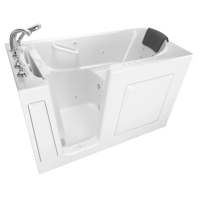 American Standard Gelcoat Premium Series 30 x 60 -Inch Walk-in Tub With Combination Air Spa and Whirlpool Systems - Left-Hand Drain With Faucet C3060.109.CLW - Plumbing Market