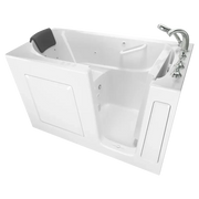 American Standard Gelcoat Premium Series 30 x 60 -Inch Walk-in Tub With Combination Air Spa and Whirlpool Systems - Right-Hand Drain With Faucet C3060.109.CRW - Plumbing Market