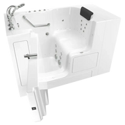 American Standard Gelcoat Premium Series 32 x 52-Inch Walk-in Tub With Combination Air Spa and Whirlpool Systems - Left-Hand Drain With Faucet C3252OD.109.CLW-PC - Plumbing Market
