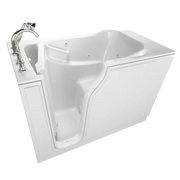American Standard Gelcoat Value Series 30 x 52-Inch Walk-in Tub With Combination Air Spa and Whirlpool Systems - Left-Hand Drain With Faucet C3052.509.CLW - Plumbing Market