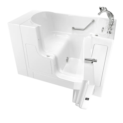 American Standard Gelcoat Value Series 30 x 52-Inch Walk-in Tub With Soaking Bath - Right-Hand Drain With Faucet C3052OD.709.SRW-PC - Plumbing Market