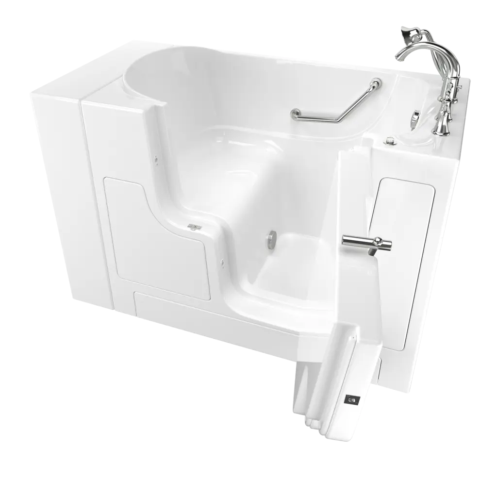 American Standard Gelcoat Value Series 30 x 52-Inch Walk-in Tub With Soaking Bath - Right-Hand Drain With Faucet C3052OD.709.SRW-PC - Plumbing Market