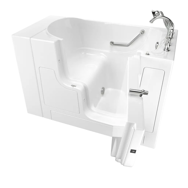 American Standard Gelcoat Value Series 30 x 52-Inch Walk-in Tub With Soaking Bath - Right-Hand Drain With Faucet C3052OD.709.SRW-PC - Plumbing Market