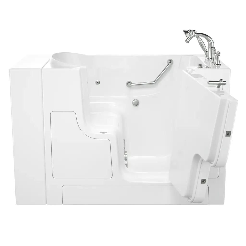 American Standard Gelcoat Value Series 30 x 52-Inch Walk-in Tub With Whirlpool System - Right-Hand Drain With Faucet C3052OD.709.WRW-PC - Plumbing Market