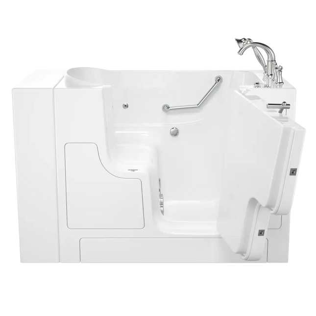 American Standard Gelcoat Value Series 30 x 52-Inch Walk-in Tub With Whirlpool System - Right-Hand Drain With Faucet C3052OD.709.WRW-PC - Plumbing Market