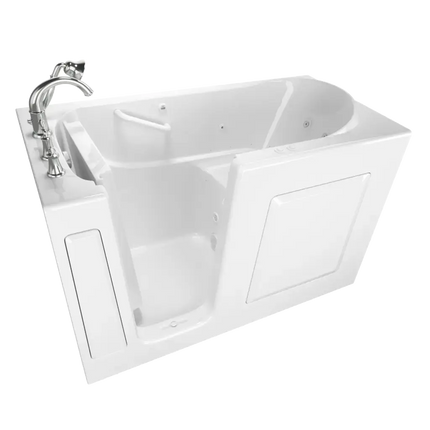 American Standard Gelcoat Value Series 30 x 60-Inch Walk-in Tub With Combination Air Spa and Whirlpool Systems - Left-Hand Drain With Faucet C3060.509.CLW - Plumbing Market